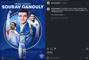 SA20 | Sourav Ganguly’s first-ever coaching stint: Former India skipper joins Pretoria Capitals