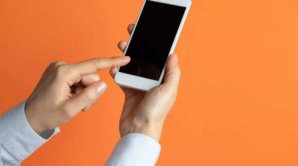 Holding phone with one hand and scrolling with index finger