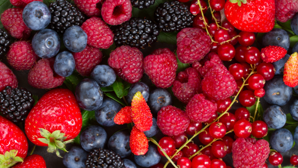 Fresh and colorful berries.